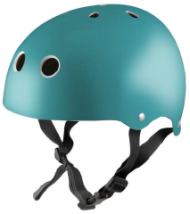 Kiddimoto Helmet -Metallic TeaL   M 53-58cM