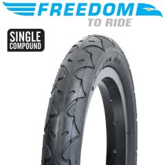 Freedom 16 x 1.75 Slick Heavy Duty Tyre - Black