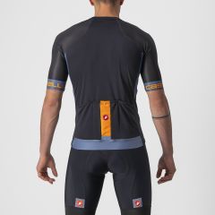 Castelli Entrata VI Mens Jersey - Black/Steel Blue 3