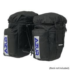 Azur Commuter 48L Rear Pannier Bag Set - Black