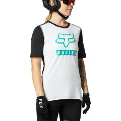 Fox Womens Ranger Block MTB Jersey - White/Black