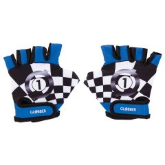 Globber Kids Gloves - Blue Racing Car