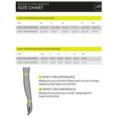 Pearl Izumi Womens Arm Warmer Sizing Chart