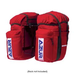 Azur Commuter 48L Rear Pannier Bag Set - Red