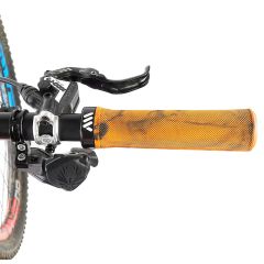 All Mountain Style AMS Berm Single Lock On MTB Grips - Orange Camo 3