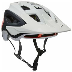 Fox Speedframe Pro Blocked Helmet (2022) - White/Black