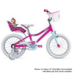 Bikes-Up Kids Doll Seat - Pink Stars