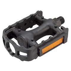 Bikecorp Plastic 9/16" Flat Pedals - Black