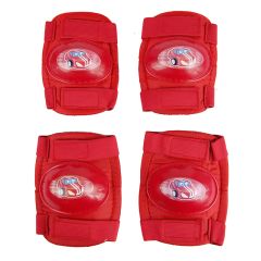 Oxford Little Racers Kids Elbow Knee Pad Set - Red