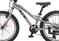 GT Stomper Prime 6 Speed 20" Kids Bike - Silver