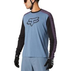 Fox Ranger Drirelease Long Sleeve Jersey 2021 - Blue