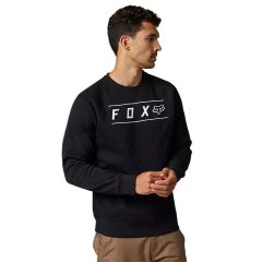 Fox Pinnacle Crew Fleece Sweatshirt - Black/White 1