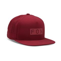 Fox Wordmark Tech Snapback Hat - Scarlet 1