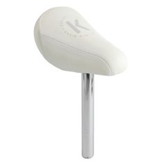 BYK E-350 Kids Bike Saddle with Post - White 1