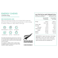 PURE Sports Nutrition Energy Chews Lemon 60g