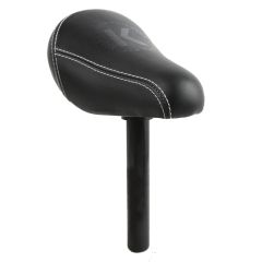 BYK E-250 Kids Bike Saddle with Post - Black 1