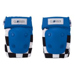 Globber Toddler Protective Knee & Elbow Pads - Blue Racing Car Xxs