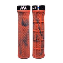 All Mountain Style AMS Berm Single Lock On MTB Grips - Red Camo 1