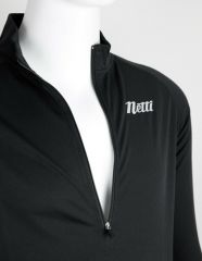 Netti Sunshield Mens Long Sleeve Jersey - Black