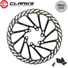 Clarks CL160 Stainless Steel Disc Rotor Silver/Black - 160mm