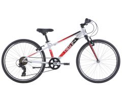 Apollo Neo+ 24" 7 Speed Kids Bike - Black/Red