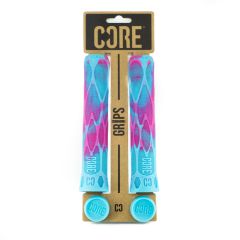 Core Pro Soft 170mm BMX/Scooter Grips - Pink/Blue 3