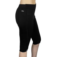 Netti Winter Pro Capri Womens 3/4 Shorts - Black