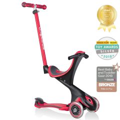 Globber GO UP Comfort Kids 3-in-1 Scooter - Red | Ivanhoe Cycles