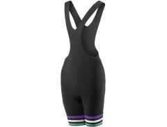 Liv Signature Womens Bib Shorts -Black/Purple/Green