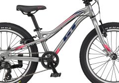 GT Stomper Prime 6 Speed 20" Kids Bike - Silver