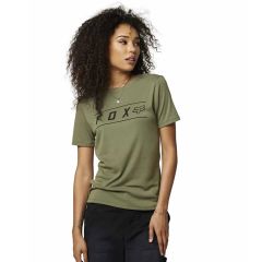 Fox Womens Pinnacle SS Tech Tee - Army 2