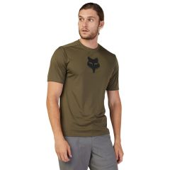 Fox Ranger Lab Head Mens MTB Jersey 2024 - Olive Green 2