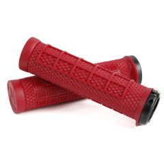 Ryfe Bossa Single Lock On Pro MTB Grips - Red 2