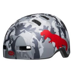 Bell Lil Ripper Kids Helmet - Camosaurus Matte Grey/Silver 1