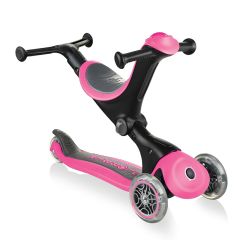 Globber GO UP Deluxe 3-in-1 Scooter - Pink