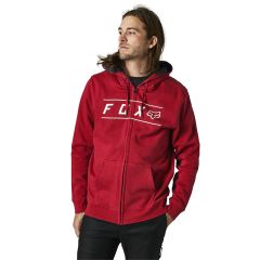 Fox Pinnacle Zip Fleece Hoodie - Flame Red