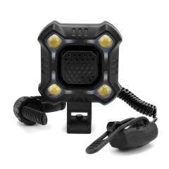 Azur Quad 300lm USB Front Light with Siren 2