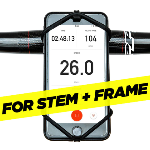 Quad Lock Stem/Handlebar Bike Mount for iPhone and Samsung Galaxy Phones