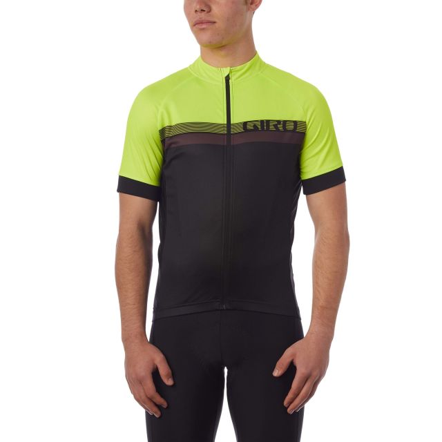 Giro Chrono Sport Mens Jersey - Black/Yellow