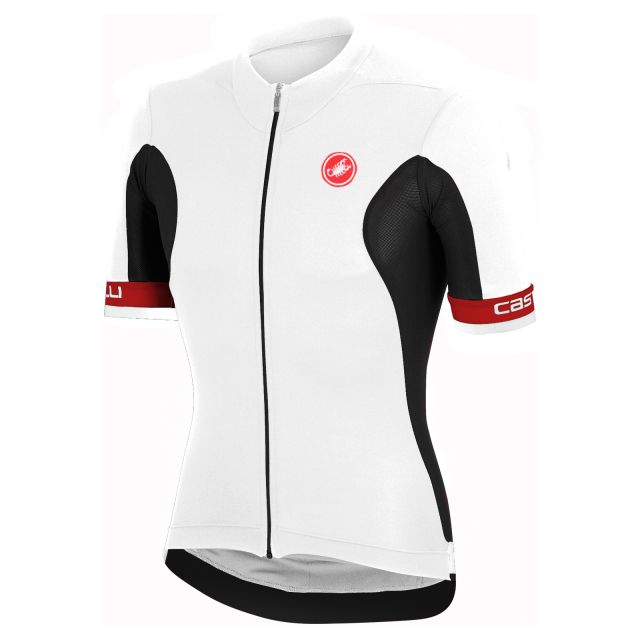 Castelli Volata FZ Shortsleeve Jersey - White XL