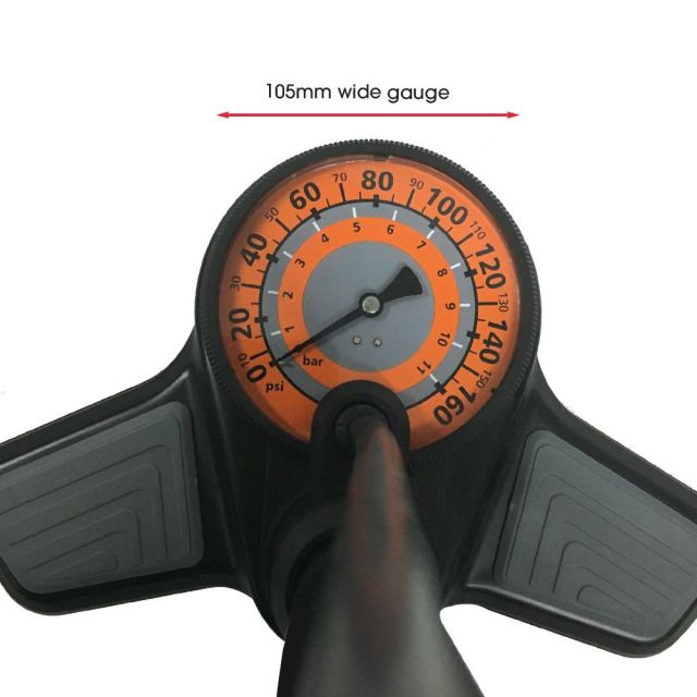 Azur Jumbo Gauge Floor Pump