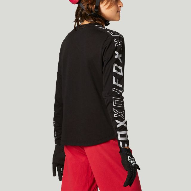 Fox Youth Ranger DR Long Sleeve Jersey 2021 - Black