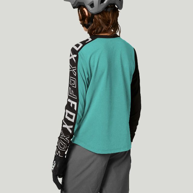Fox Youth Ranger DR Long Sleeve Jersey 2021 - Teal