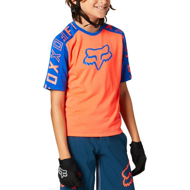 Fox Youth Ranger DR Short Sleeve Jersey 2021 - Atomic Punch
