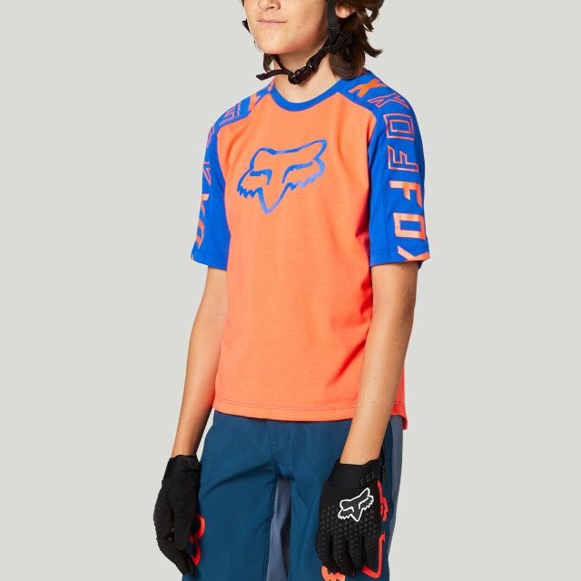 Fox Youth Ranger DR Short Sleeve Jersey 2021 - Atomic Punch
