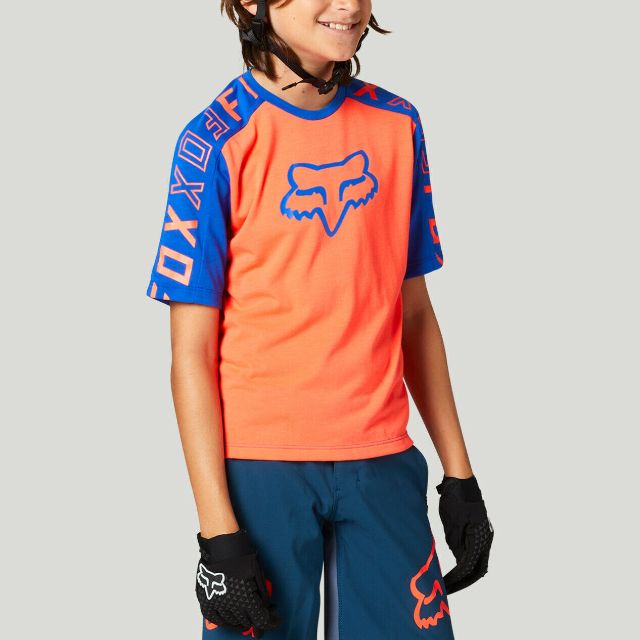 Fox Youth Ranger DR Short Sleeve Jersey 2021 - Atomic Punch