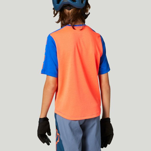 Fox Youth Ranger DR Short Sleeve Jersey 2021 - Atomic Punch