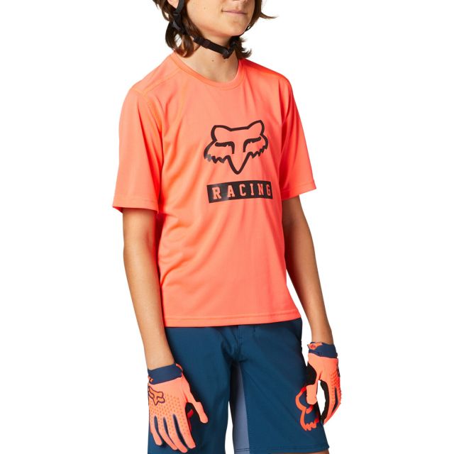 Fox Youth Ranger Short Sleeve Jersey 2021 - Atomic Punch