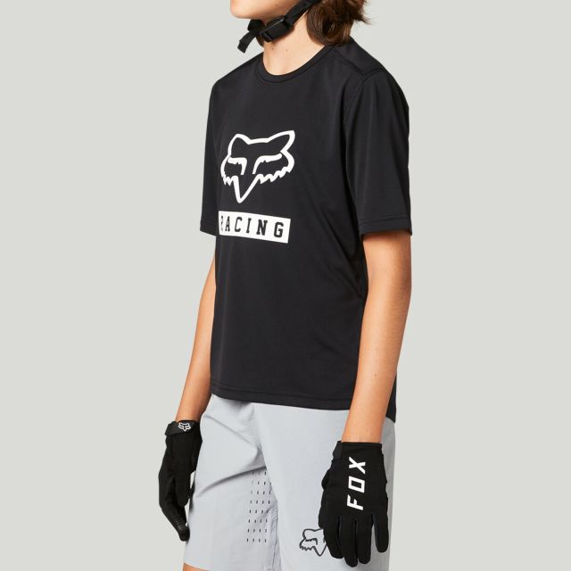 Fox Youth Ranger Short Sleeve Jersey 2021 - Black