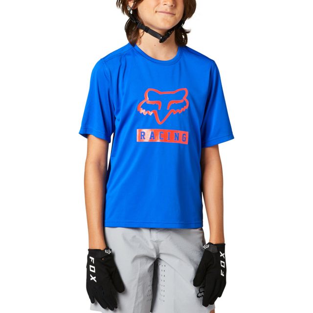 Fox Youth Ranger Short Sleeve Jersey - Blue